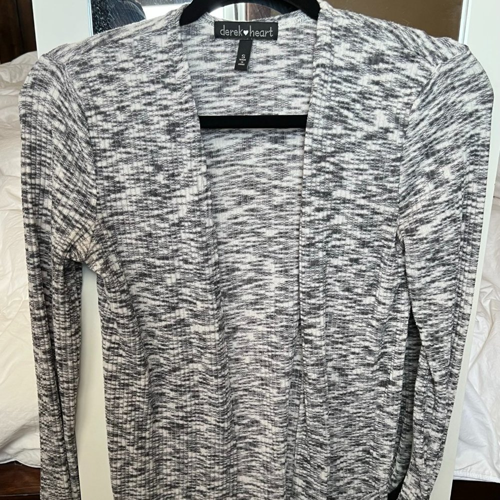 Derek Heart Black and White Cardigan